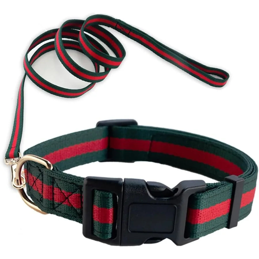 Premium Dog Collar and Leash Set for Small Puppies: SafetyFirst Design with Durable Materials Stylish Fashion Accessory Perfect